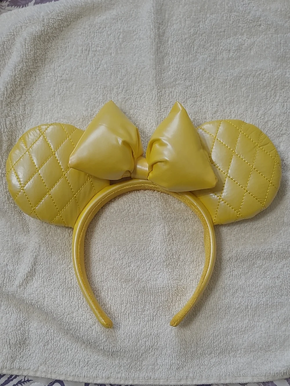 Yellow Quilted Minnie Ears